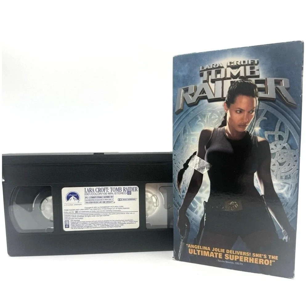 Vintage Lara Croft Tomb Raider Angelina Jolie‎ VHS